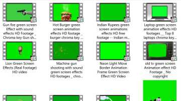 未分类绿屏素材-2-40款