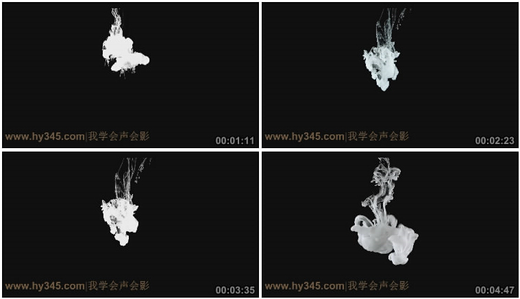 6款带透明通道的水墨视频素材